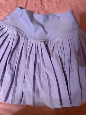 ALO Yoga Lavender Pleated Skater Skirt